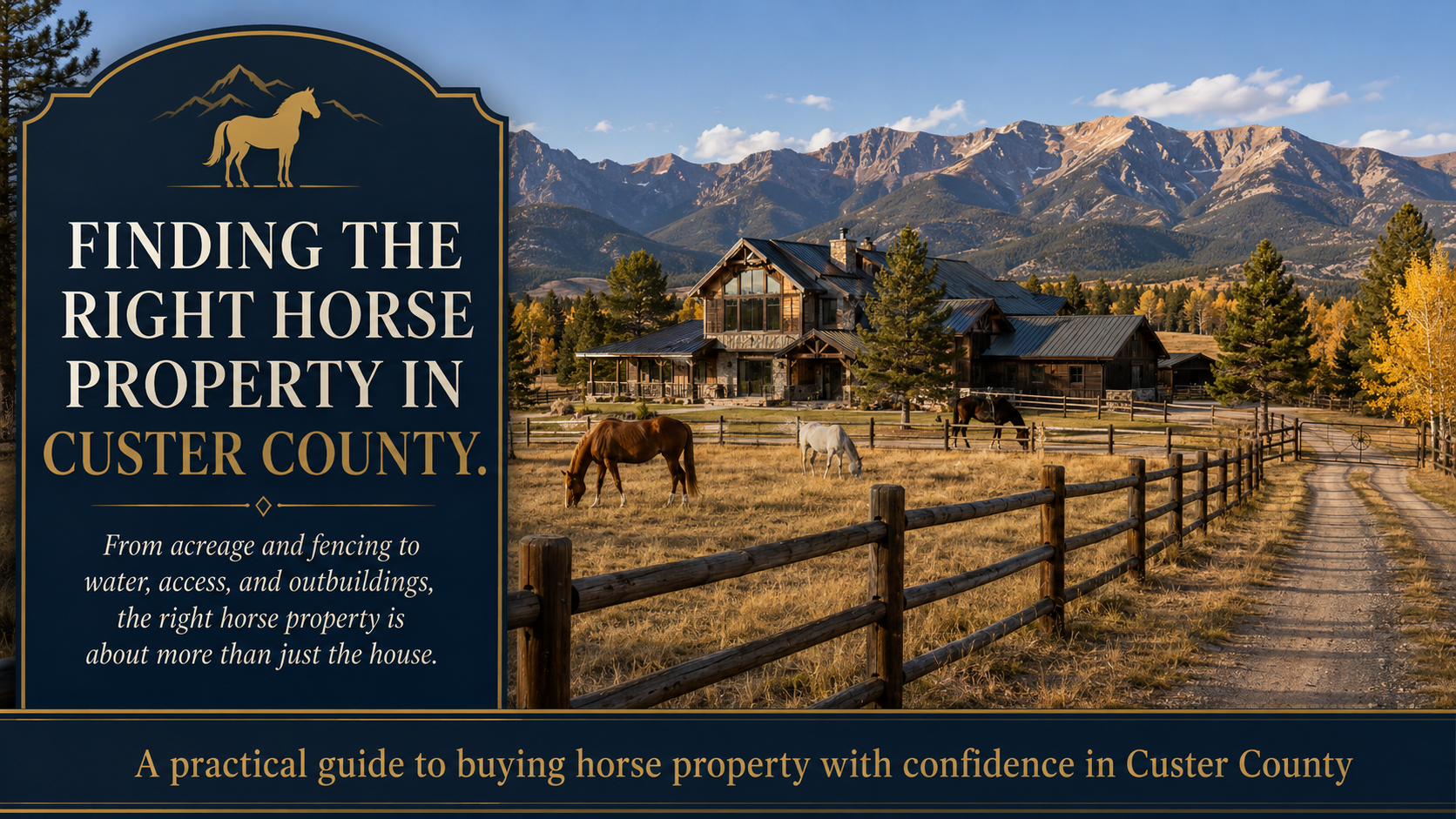 Finding the Right Horse Property in Custer County