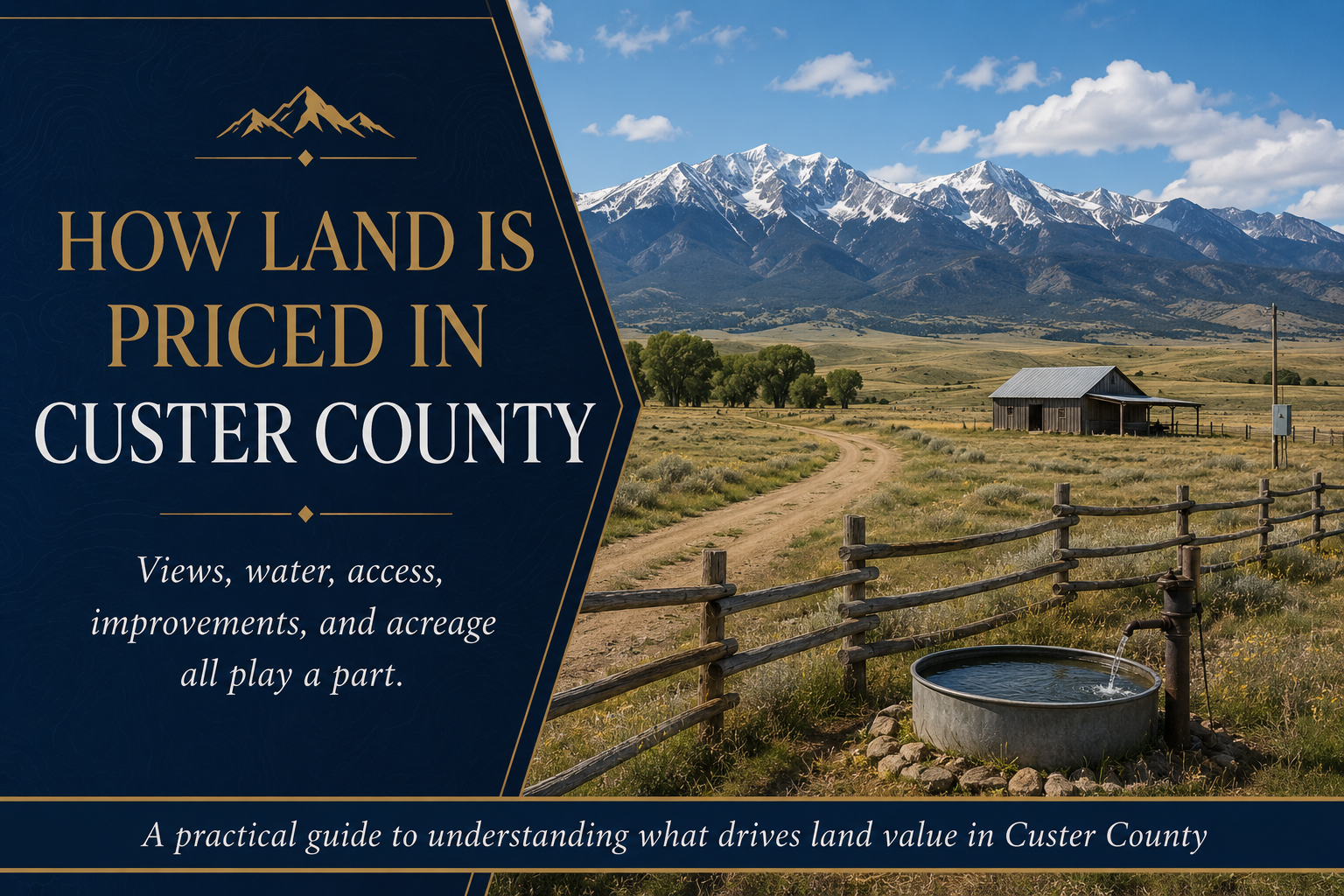How Land Is Priced in Custer County